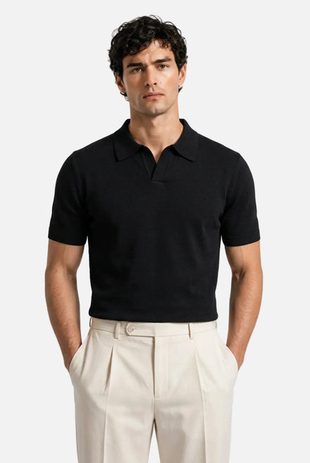 Men's Slim Knit Polo Shirt