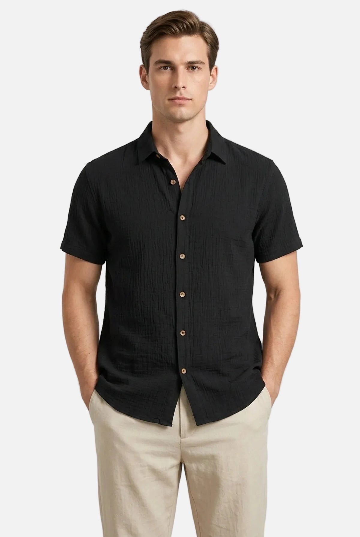 Men's Short Sleeve Button Shirt