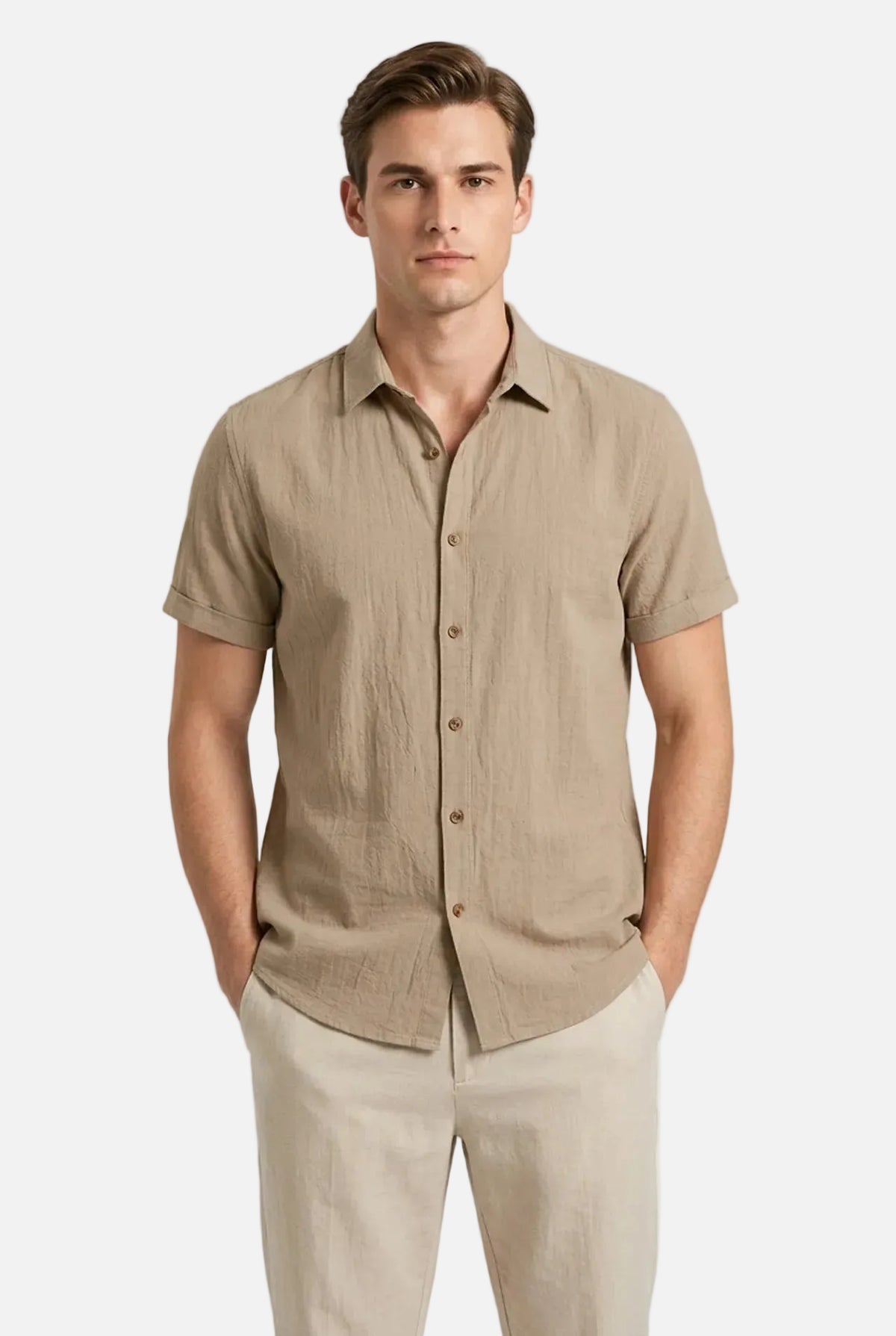 Men's Short Sleeve Button Shirt