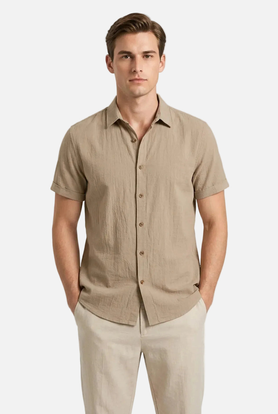 Men's Short Sleeve Button Shirt