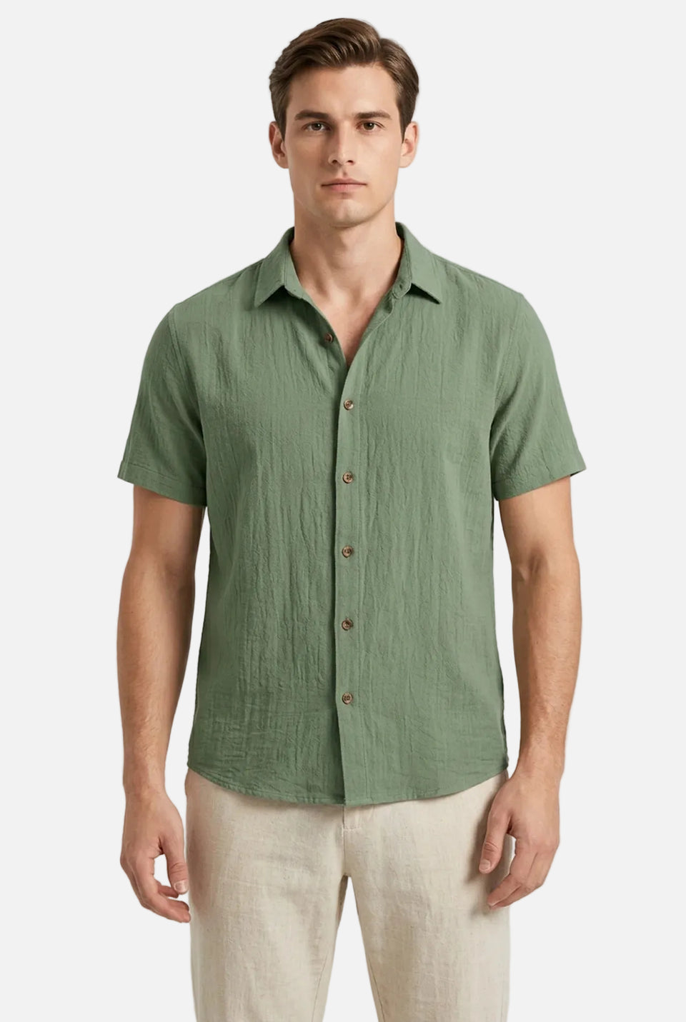 Men's Short Sleeve Button Shirt