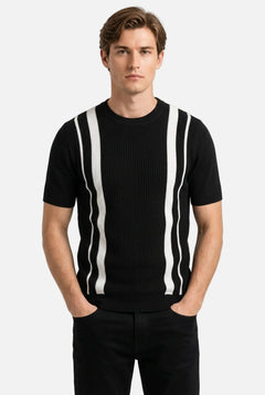 Men’s Striped Knitted T-Shirt