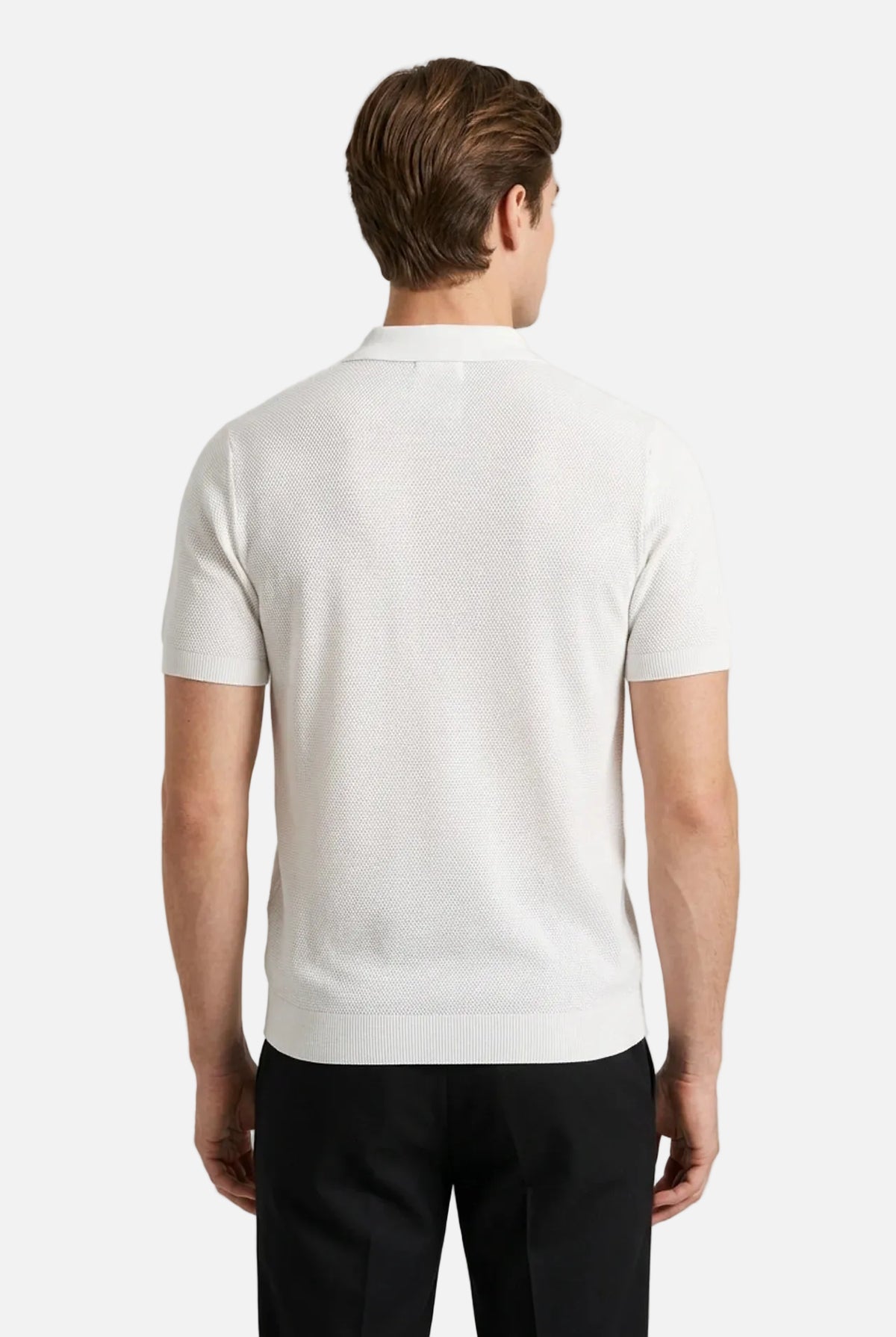 Men's Cotton Zipper Polo