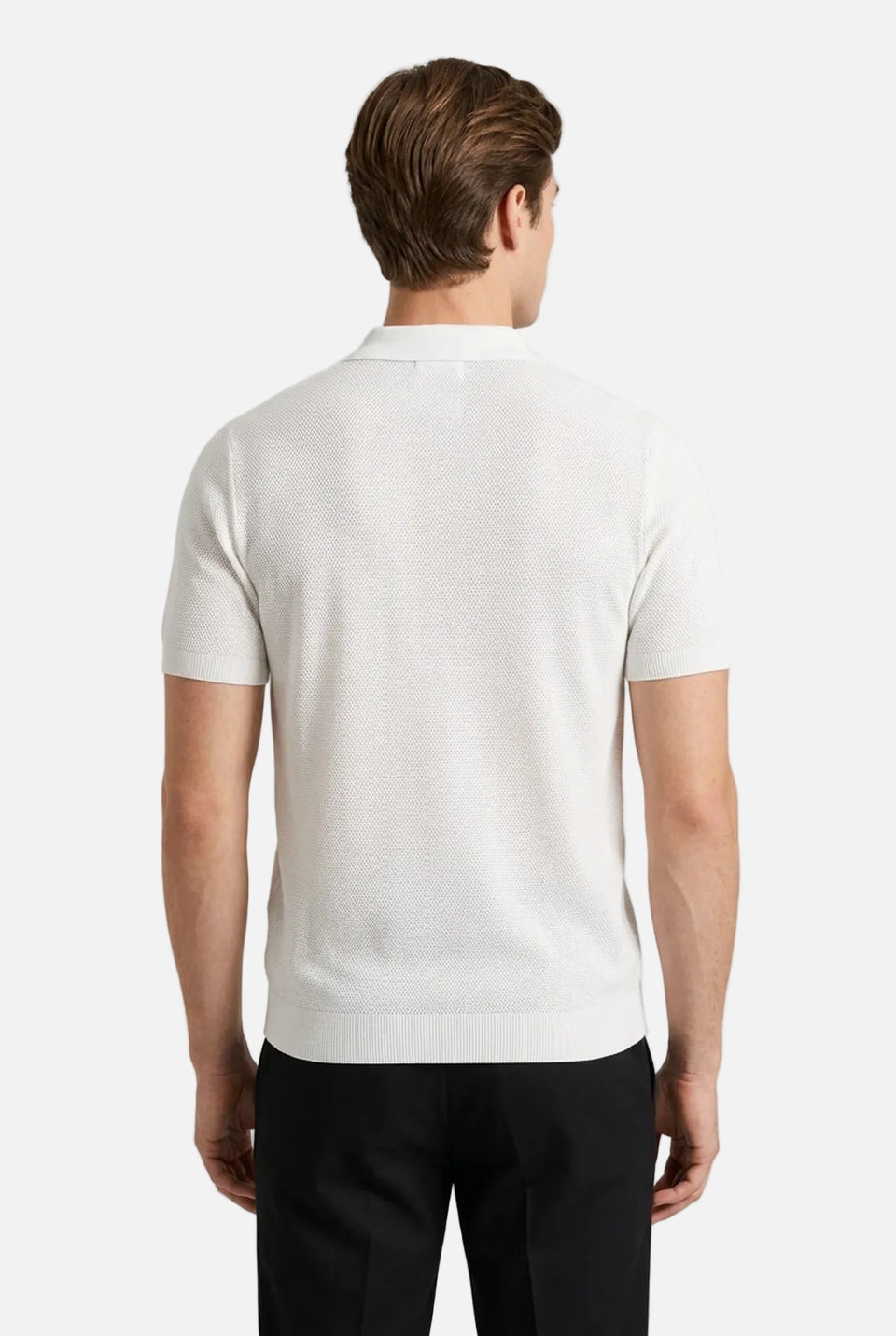 Men's Cotton Zipper Polo